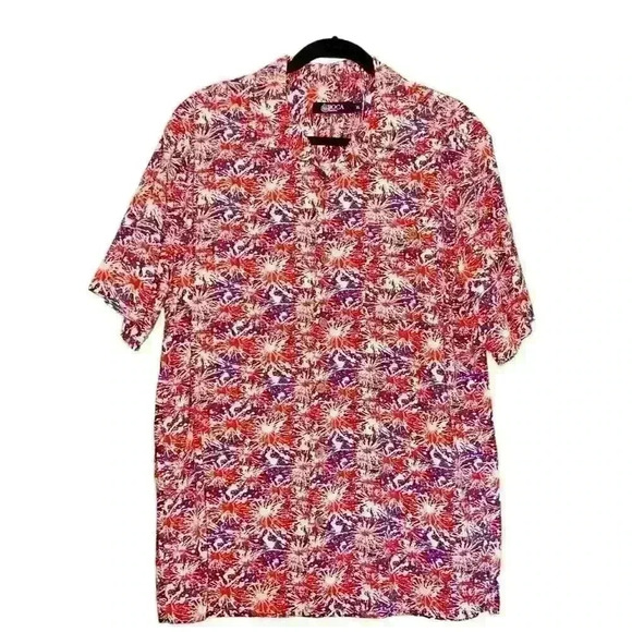 Boca Classics Size XL Fireworks Button Down Shirt 4th of July Patriotic Vacation - Picture 1 of 12
